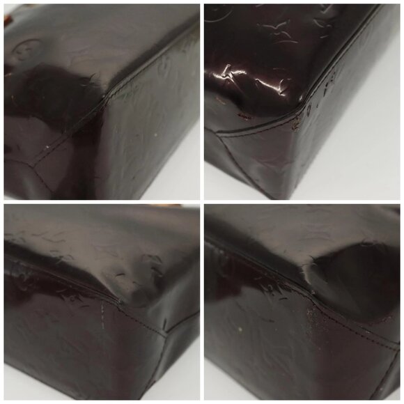 LOUIS VUITTON Monogram Vernis Reade PM Hand Bag Amarante - Picture 16 of 16